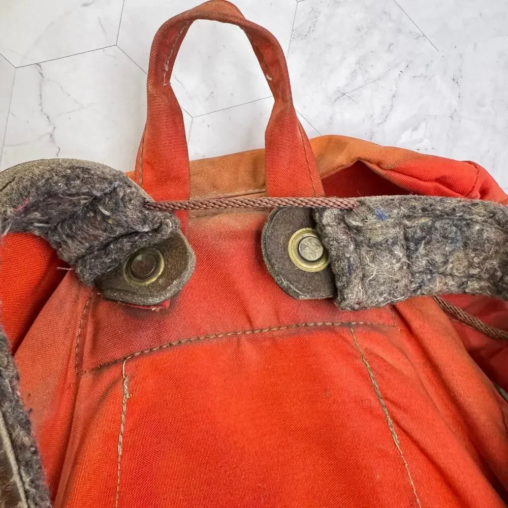 Vintage Alpine Designs Sport Backpack Boulder CO Red Leather Bottom Hiking USA